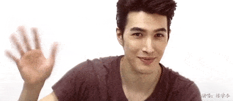 a chinese guy waving
