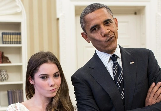 barack obama making a funny face